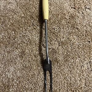 EKCO Stainless Steel Serving Fork with Cream Handle